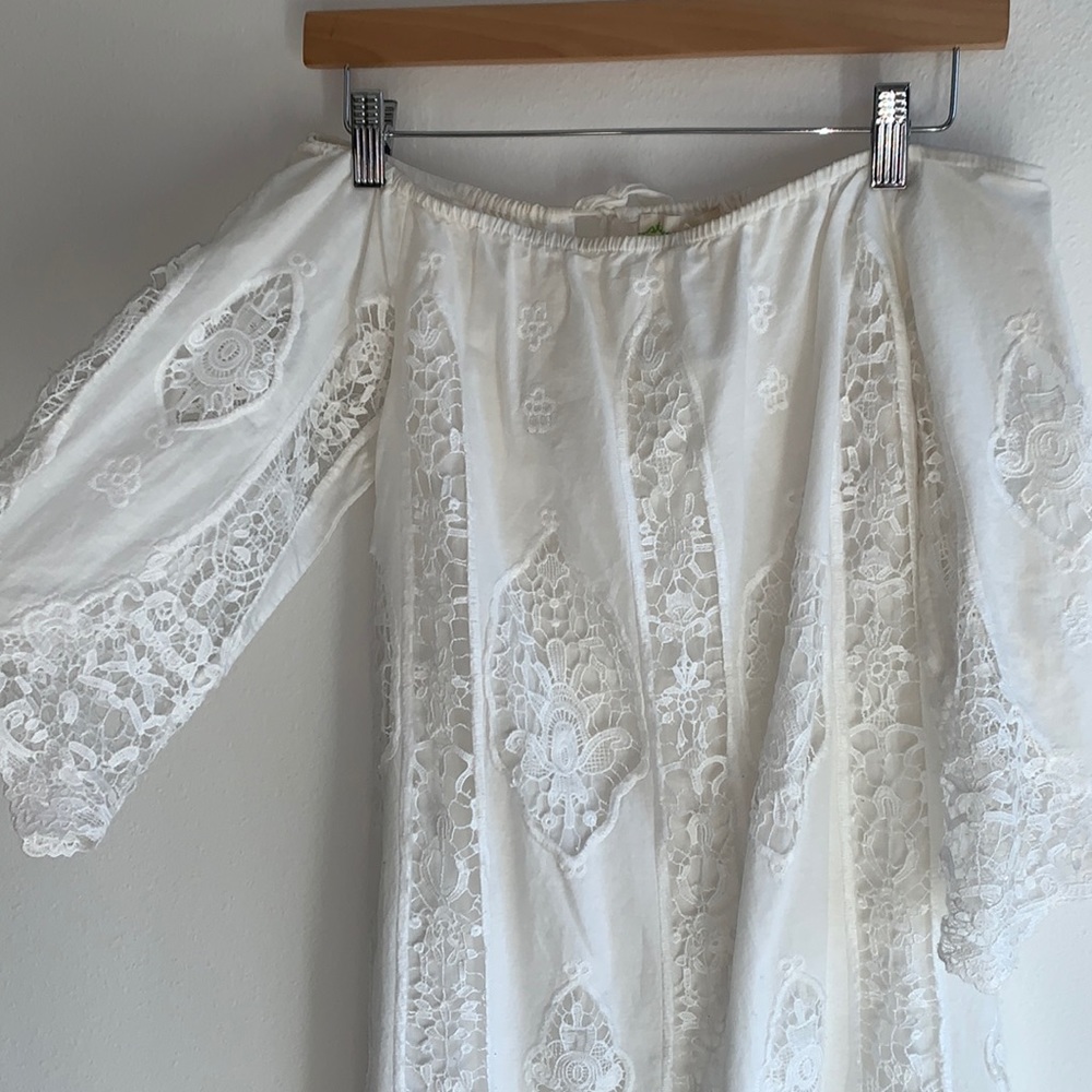 Lace off-the-shoulder dress